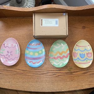 Longaberger Easter Egg Snack Plates